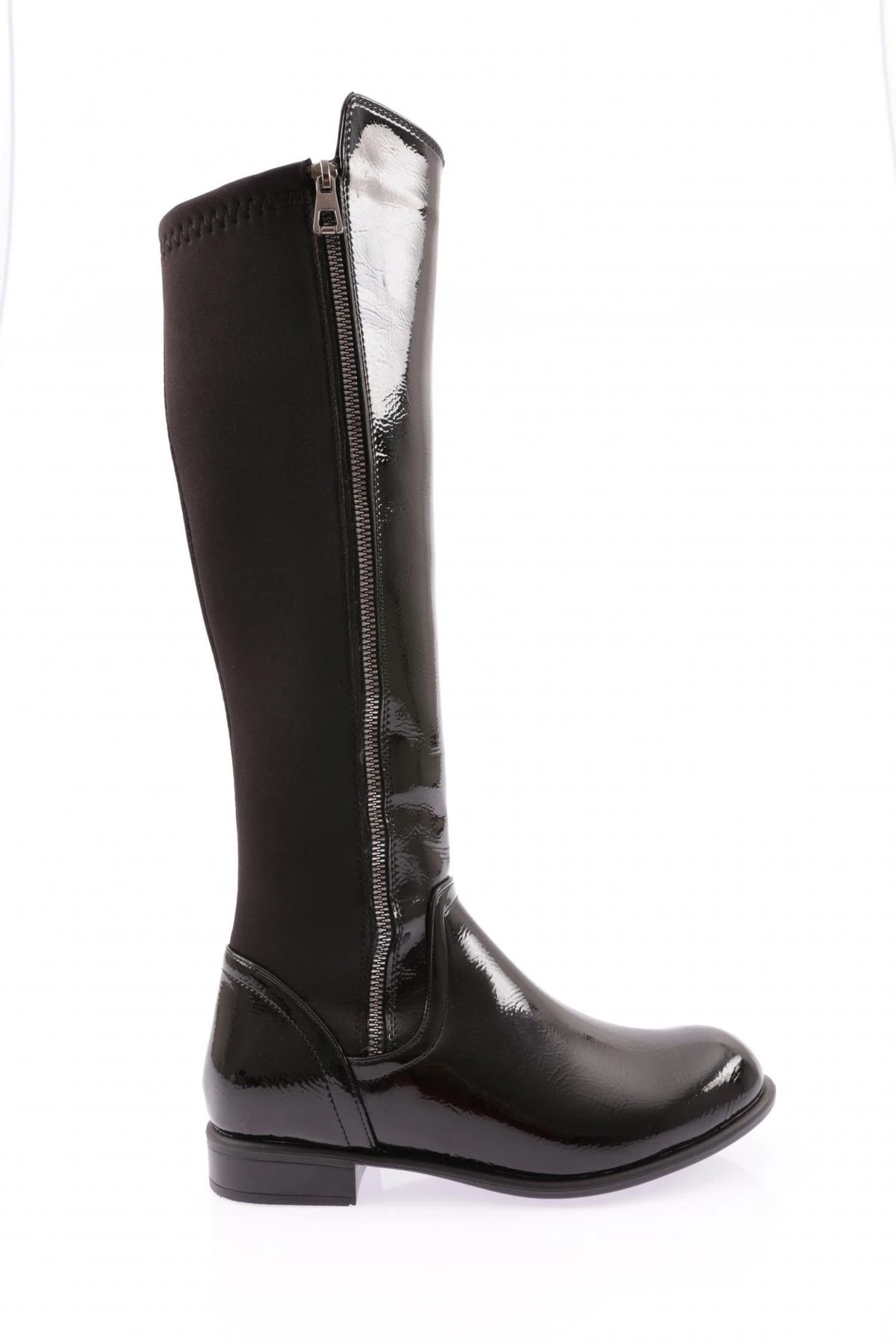 Dgn Stiefel - Schwarz - Flacher Absatz Damen Stiefel 357871452 3 Dgn Stiefel - Schwarz - Flacher Absatz Damen Stiefel 357871452