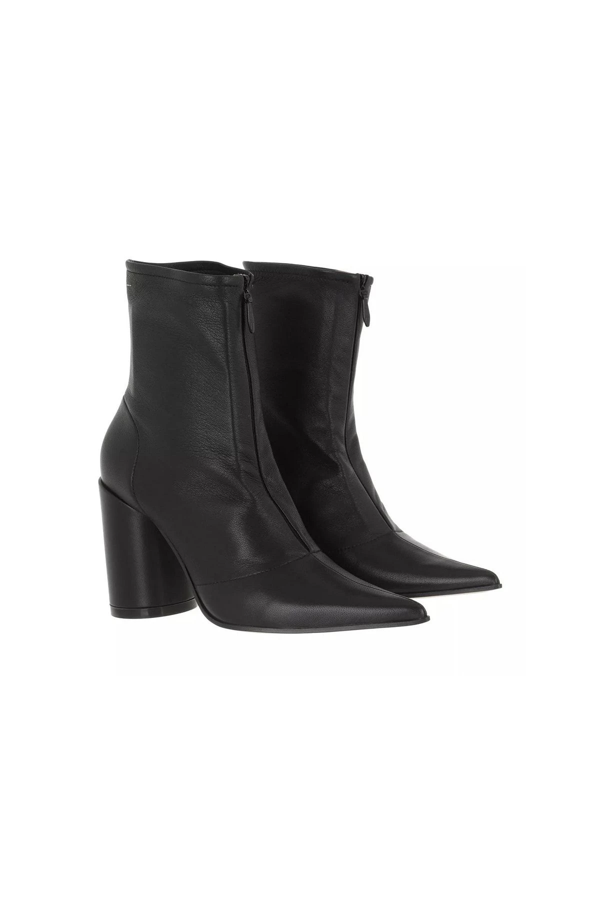 MM6 Maison Margiela Stiefelette - Schwarz - Flacher Absatz Damen Stiefel Und Stiefeletten 745363967 3 MM6 Maison Margiela Stiefelette - Schwarz - Flacher Absatz Damen Stiefel Und Stiefeletten 745363967