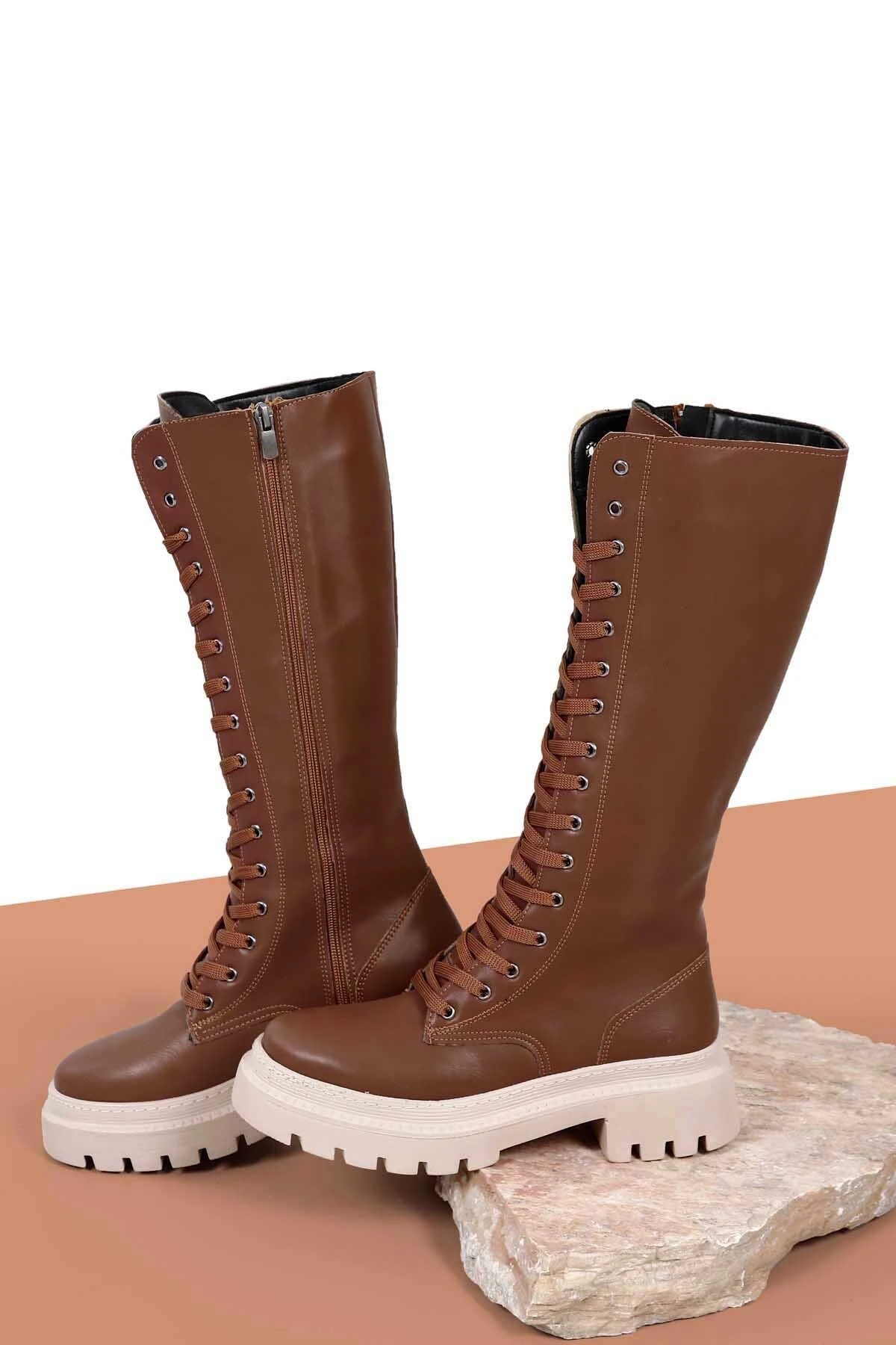 GÖNDERİ(R) Stiefel - Braun - Blockabsatz Damen Stiefel 355254661 4 GÖNDERİ(R) Stiefel - Braun - Blockabsatz Damen Stiefel 355254661 – Bild 2