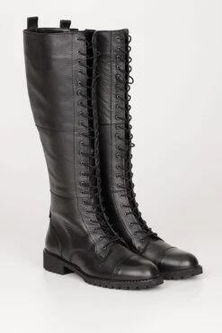 GÖNDERİ(R) Stiefel - Schwarz - Flacher Absatz Damen Stiefel 733375387