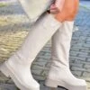 Fox Shoes Stiefel - Beige - Blockabsatz Damen Stiefel 167273314