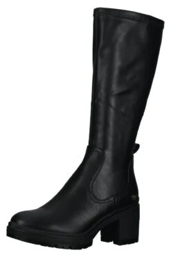 Mustang Stiefel - Schwarz - Blockabsatz Damen Stiefel 750460463