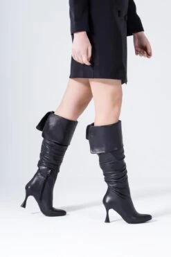 CZ London Stiefel - Schwarz - Pfennigabsatz/Stiletto Damen Stiefel 208392429