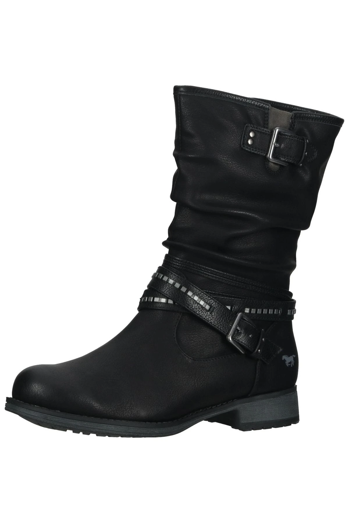 Mustang Stiefel - Schwarz - Blockabsatz Damen Stiefel 696276083 3 Mustang Stiefel - Schwarz - Blockabsatz Damen Stiefel 696276083