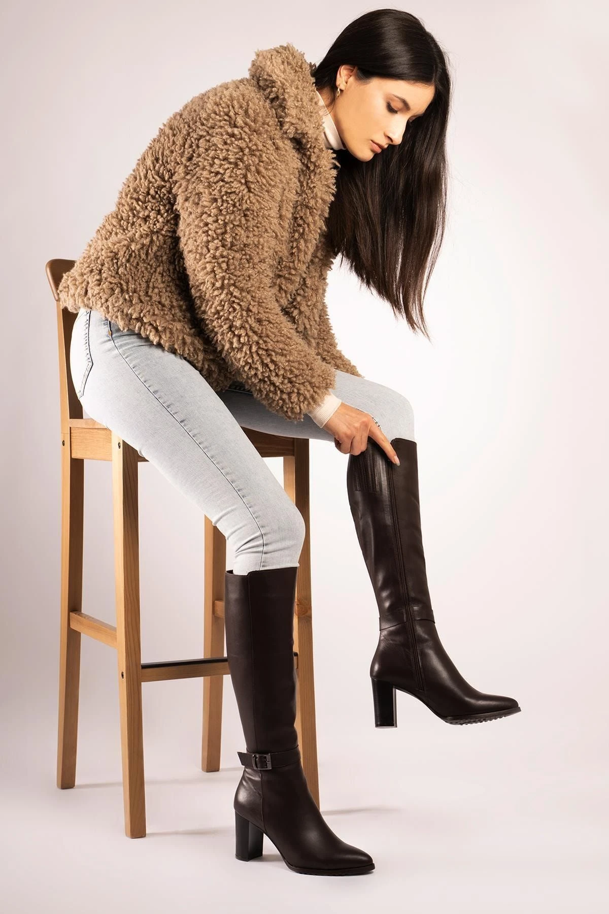 CZ London Stiefel - Schwarz - Blockabsatz Damen Stiefel 51013124 3 CZ London Stiefel - Schwarz - Blockabsatz Damen Stiefel 51013124