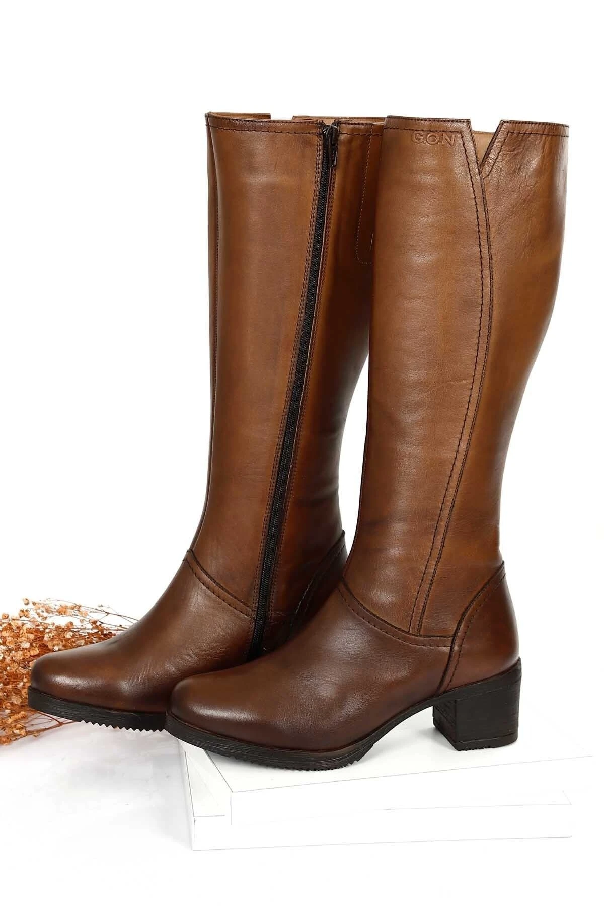 GÖNDERİ(R) Stiefel - Braun - Blockabsatz Damen Stiefel 294947122 3 GÖNDERİ(R) Stiefel - Braun - Blockabsatz Damen Stiefel 294947122