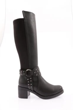 Dgn Stiefel - Schwarz - Blockabsatz Damen Stiefel 638603319