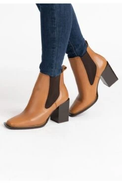 Dreimaster Stiefel - Braun - Blockabsatz Damen Stiefel 691472719