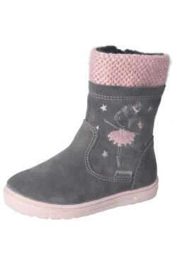 Ricosta Stiefel - Grau - Flacher Absatz Damen Stiefel 736114950