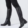 CZ London Stiefel - Schwarz - Flacher Absatz Damen Stiefel 362798271