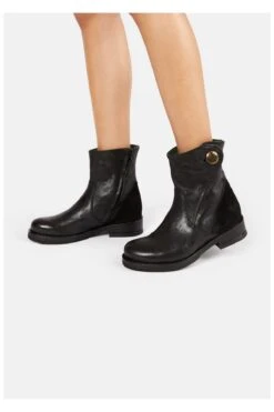 Felmini Stiefelette - Schwarz - Blockabsatz Damen Stiefel Und Stiefeletten 745357270