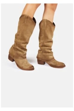 Felmini Stiefel - Grau - Blockabsatz Damen Stiefel Und Stiefeletten 745357279