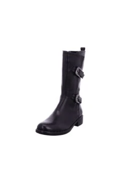 REGARDE LE CIEL Stiefel - Schwarz - Flacher Absatz Damen Stiefel Und Stiefeletten 704244270