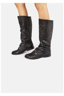 Felmini Stiefel - Schwarz - Blockabsatz Damen Stiefel Und Stiefeletten 745357315