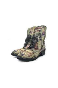 Tiggers Stiefelette - Mehrfarbig - Flacher Absatz Damen Stiefel Und Stiefeletten 741530835