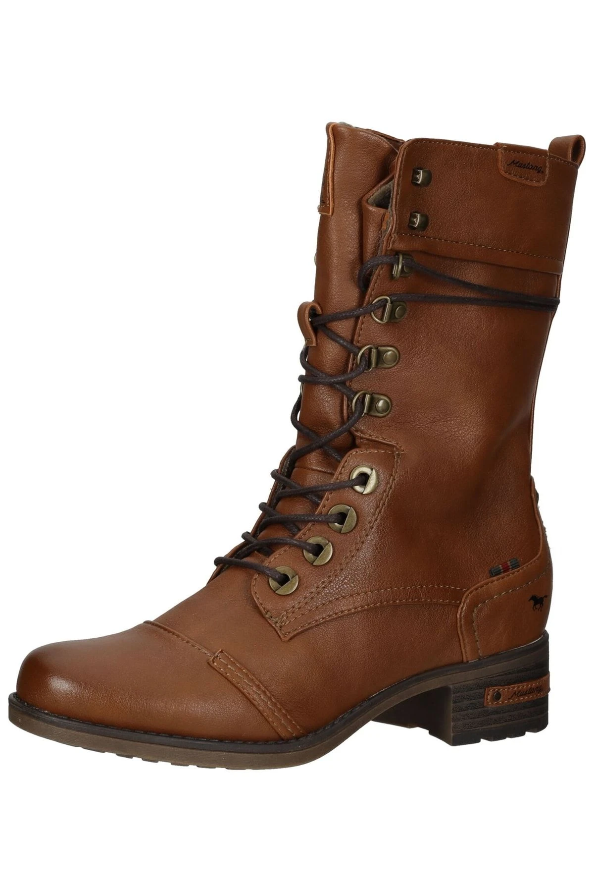 Mustang Stiefel - Braun - Blockabsatz Damen Stiefel 751341744 3 Mustang Stiefel - Braun - Blockabsatz Damen Stiefel 751341744