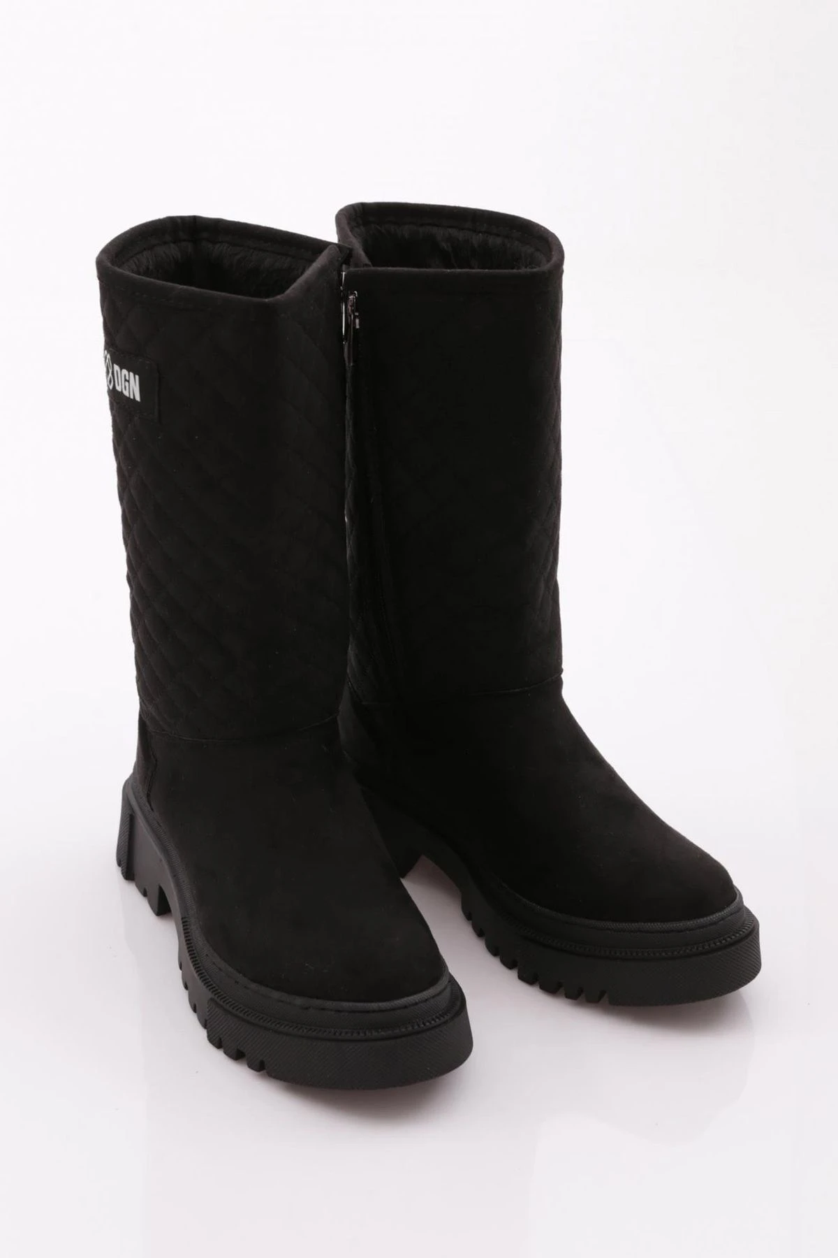 Dgn Stiefel - Schwarz - Flacher Absatz Damen Stiefel 752648122 4 Dgn Stiefel - Schwarz - Flacher Absatz Damen Stiefel 752648122 – Bild 2