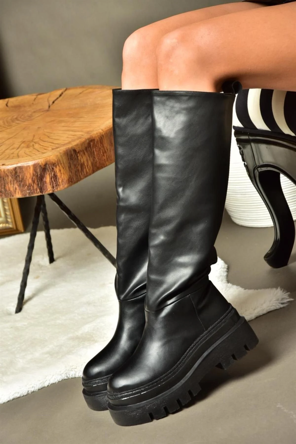 Fox Shoes Stiefel - Schwarz - Blockabsatz Damen Stiefel 757321362 4 Fox Shoes Stiefel - Schwarz - Blockabsatz Damen Stiefel 757321362 – Bild 2