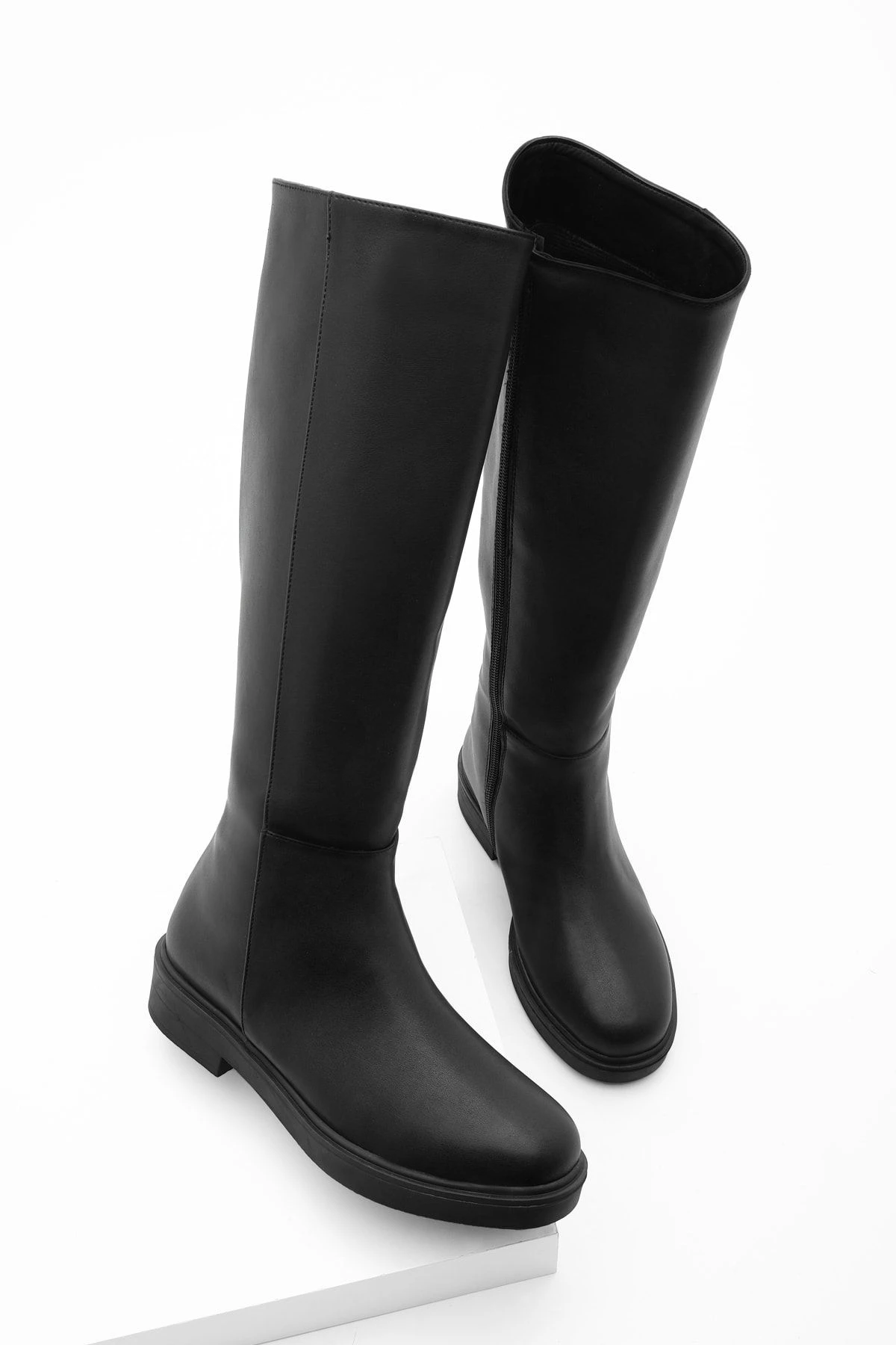 Marjin Stiefel - Schwarz - Flacher Absatz Damen Stiefel 53674665 4 Marjin Stiefel - Schwarz - Flacher Absatz Damen Stiefel 53674665 – Bild 2