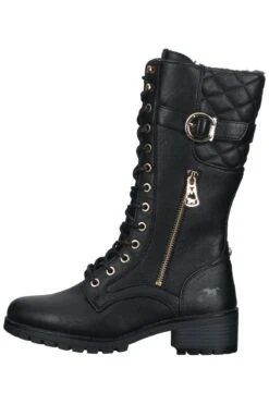 Mustang Stiefel - Schwarz - Flacher Absatz Damen Stiefel 696275723 -Panama Schuhe Geschaft 2 org zoom 112