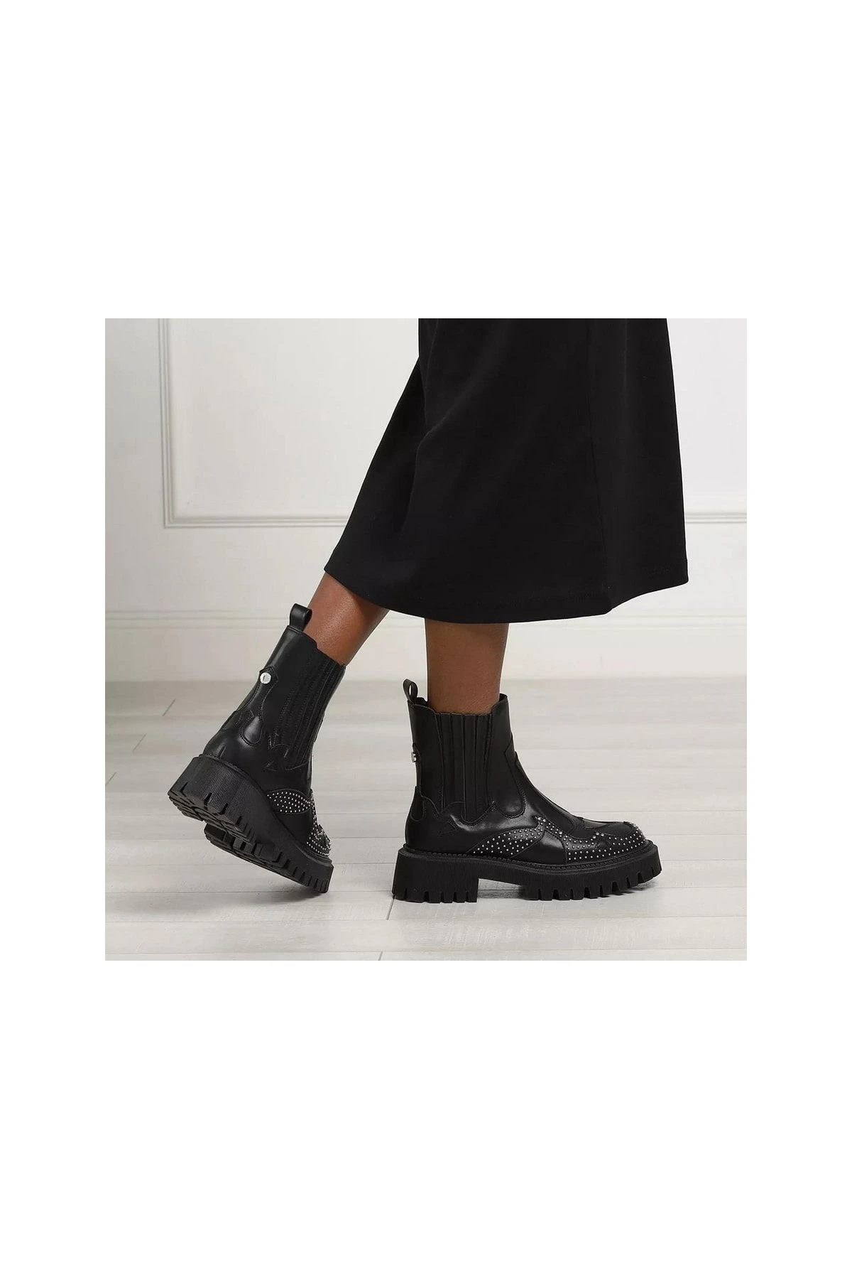 Steven Madden Stiefelette - Schwarz - Flacher Absatz Damen Stiefel Und Stiefeletten 741506091 4 Steven Madden Stiefelette - Schwarz - Flacher Absatz Damen Stiefel Und Stiefeletten 741506091 – Bild 2