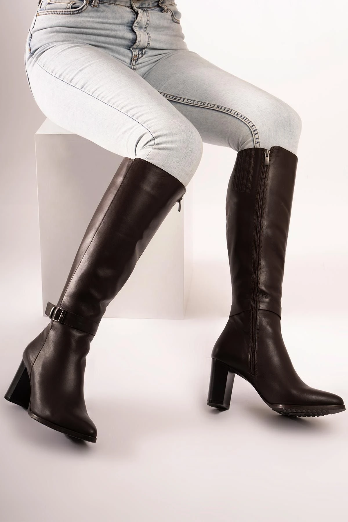 CZ London Stiefel - Schwarz - Blockabsatz Damen Stiefel 51013124 4 CZ London Stiefel - Schwarz - Blockabsatz Damen Stiefel 51013124 – Bild 2