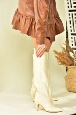 Fox Shoes Stiefel - Beige - Pfennigabsatz/Stiletto Damen Stiefel 375575429 -Panama Schuhe Geschaft 2 org zoom 26