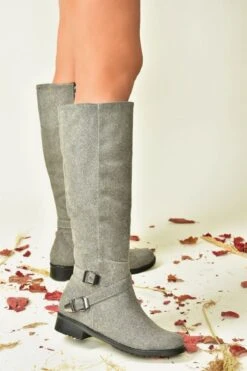 Fox Shoes Stiefel - Grau - Flacher Absatz Damen Stiefel 353635461 -Panama Schuhe Geschaft 2 org zoom 294