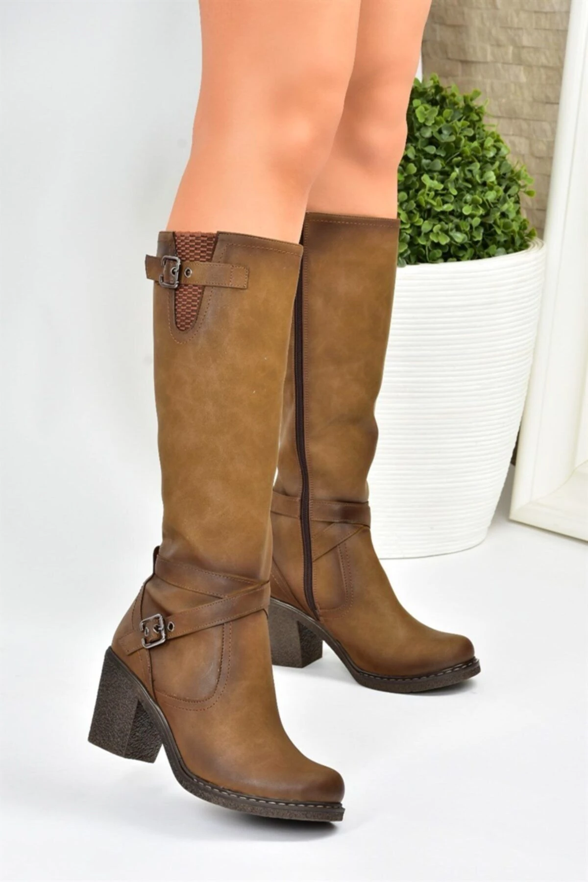 Fox Shoes Stiefel - Braun - Blockabsatz Damen Stiefel 161251097 4 Fox Shoes Stiefel - Braun - Blockabsatz Damen Stiefel 161251097 – Bild 2