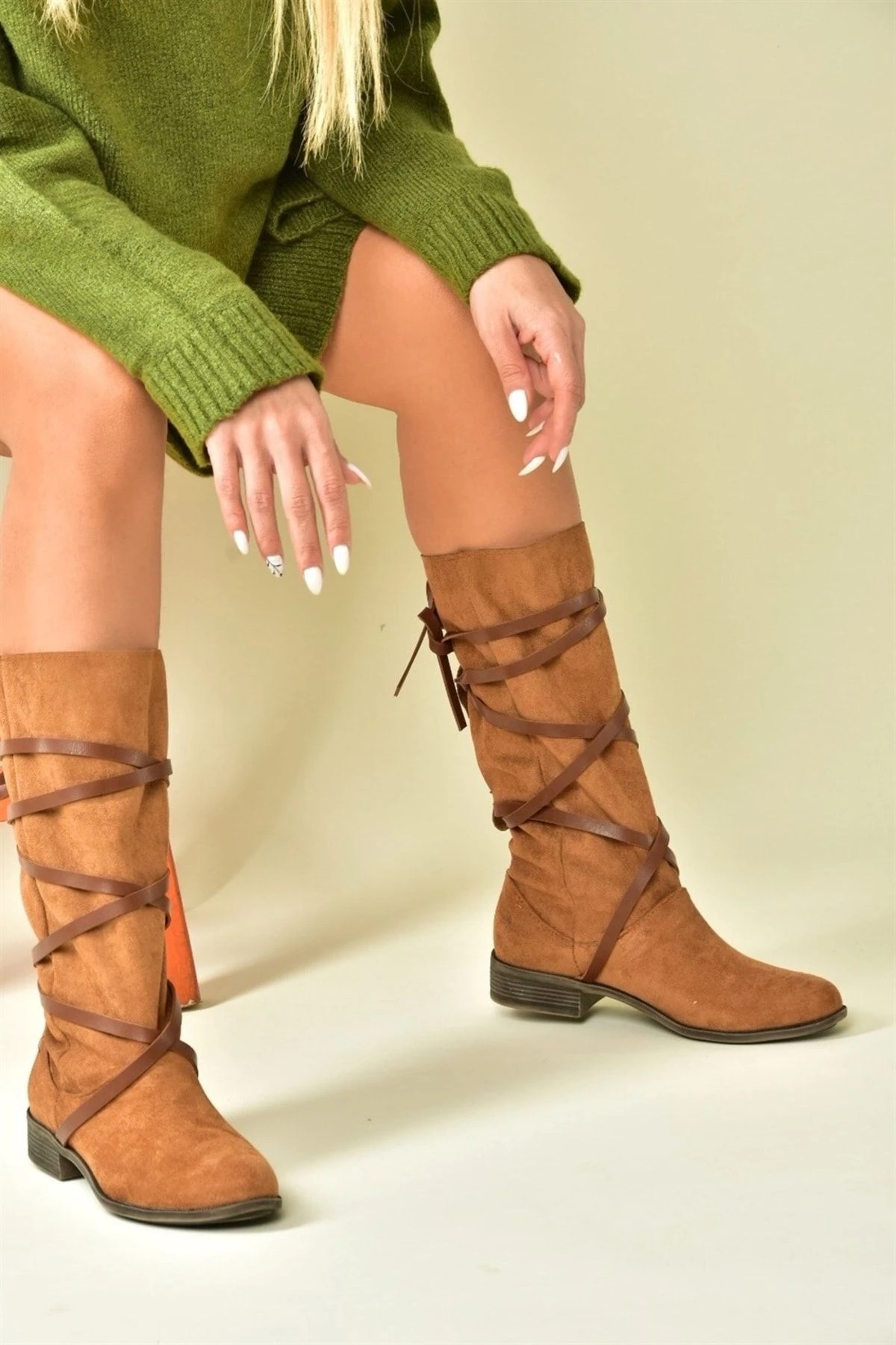 Fox Shoes Stiefel - Braun - Flacher Absatz Damen Stiefel 358142052 4 Fox Shoes Stiefel - Braun - Flacher Absatz Damen Stiefel 358142052 – Bild 2