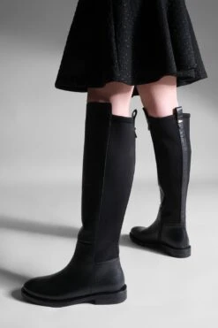 Marjin Stiefel - Schwarz - Flacher Absatz Damen Stiefel 662592115 -Panama Schuhe Geschaft 2 org zoom 90