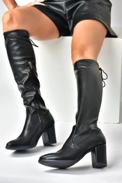 Fox Shoes Stiefel - Schwarz - Blockabsatz Damen Stiefel 343073471 -Panama Schuhe Geschaft 3 org zoom 107