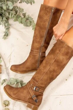 Fox Shoes Stiefel - Braun - Flacher Absatz Damen Stiefel 50932186 -Panama Schuhe Geschaft 3 org zoom 249