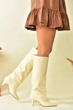 Fox Shoes Stiefel - Beige - Pfennigabsatz/Stiletto Damen Stiefel 375575429 -Panama Schuhe Geschaft 3 org zoom 26