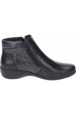 Comfortabel Stiefelette - Schwarz - Flacher Absatz Damen Stiefel Und Stiefeletten 704242290 -Panama Schuhe Geschaft 3 org zoom 417