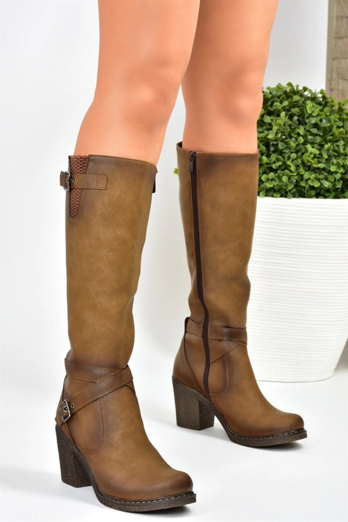 Fox Shoes Stiefel - Braun - Blockabsatz Damen Stiefel 161251097 5 Fox Shoes Stiefel - Braun - Blockabsatz Damen Stiefel 161251097 – Bild 3