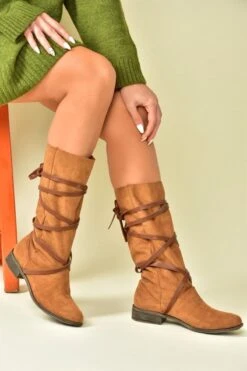 Fox Shoes Stiefel - Braun - Flacher Absatz Damen Stiefel 358142052 7 Fox Shoes Stiefel - Braun - Flacher Absatz Damen Stiefel 358142052 -Panama Schuhe Geschaft 3 org zoom 84